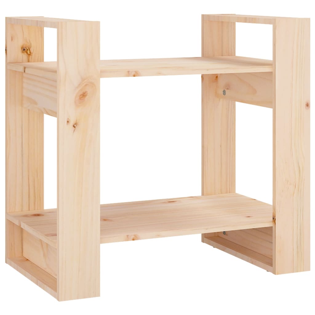 vidaXL Estantería/divisor de espacios madera maciza pino 60x35x57 cm