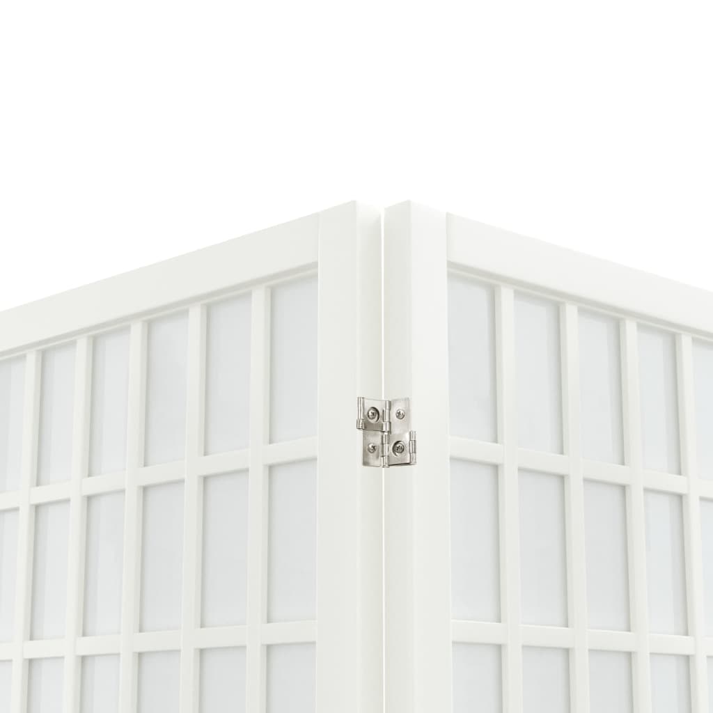 vidaXL Biombo plegable con 3 paneles estilo japonés blanco 120x170 cm