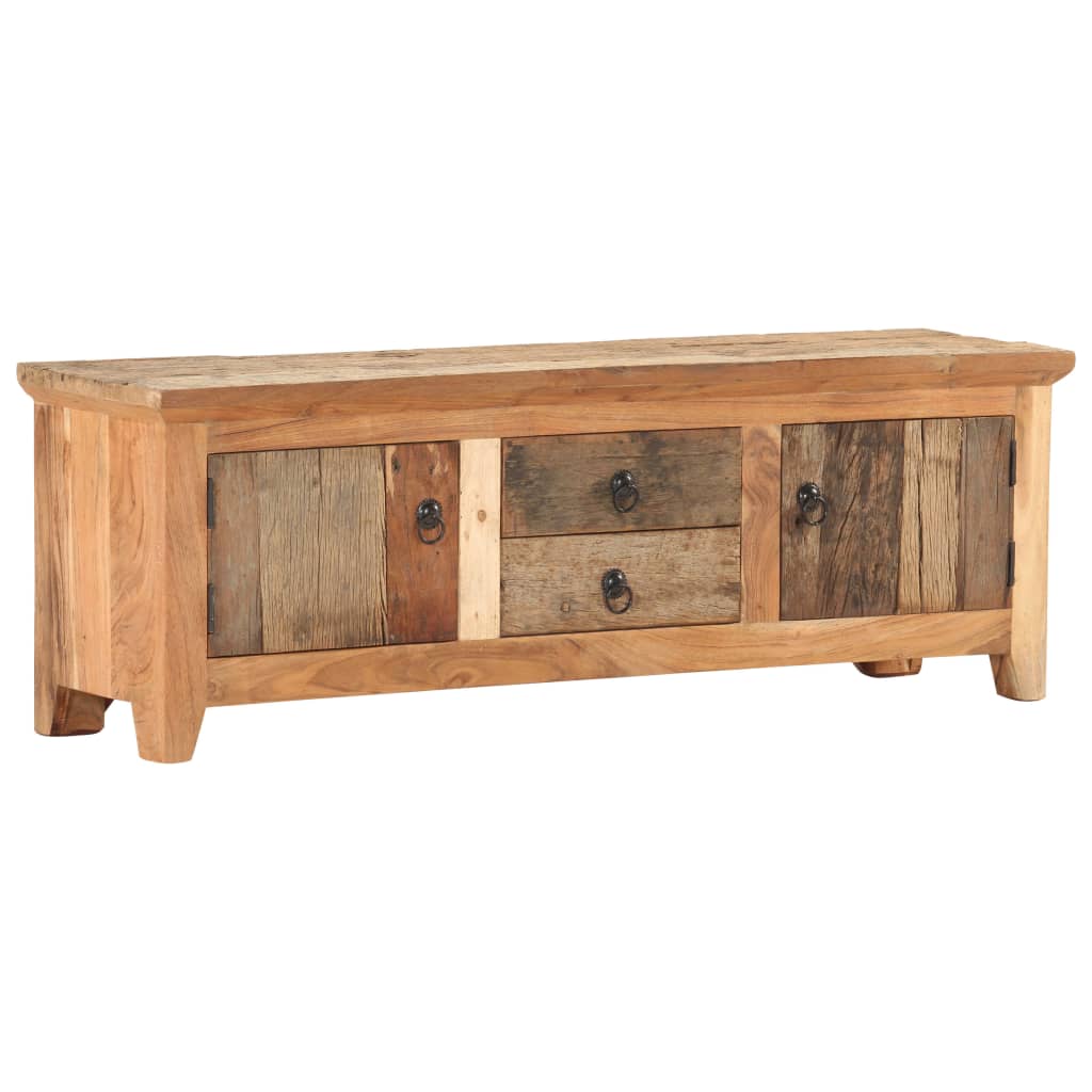 vidaXL Mueble para TV madera de acacia y madera reciclada 120x30x40 cm