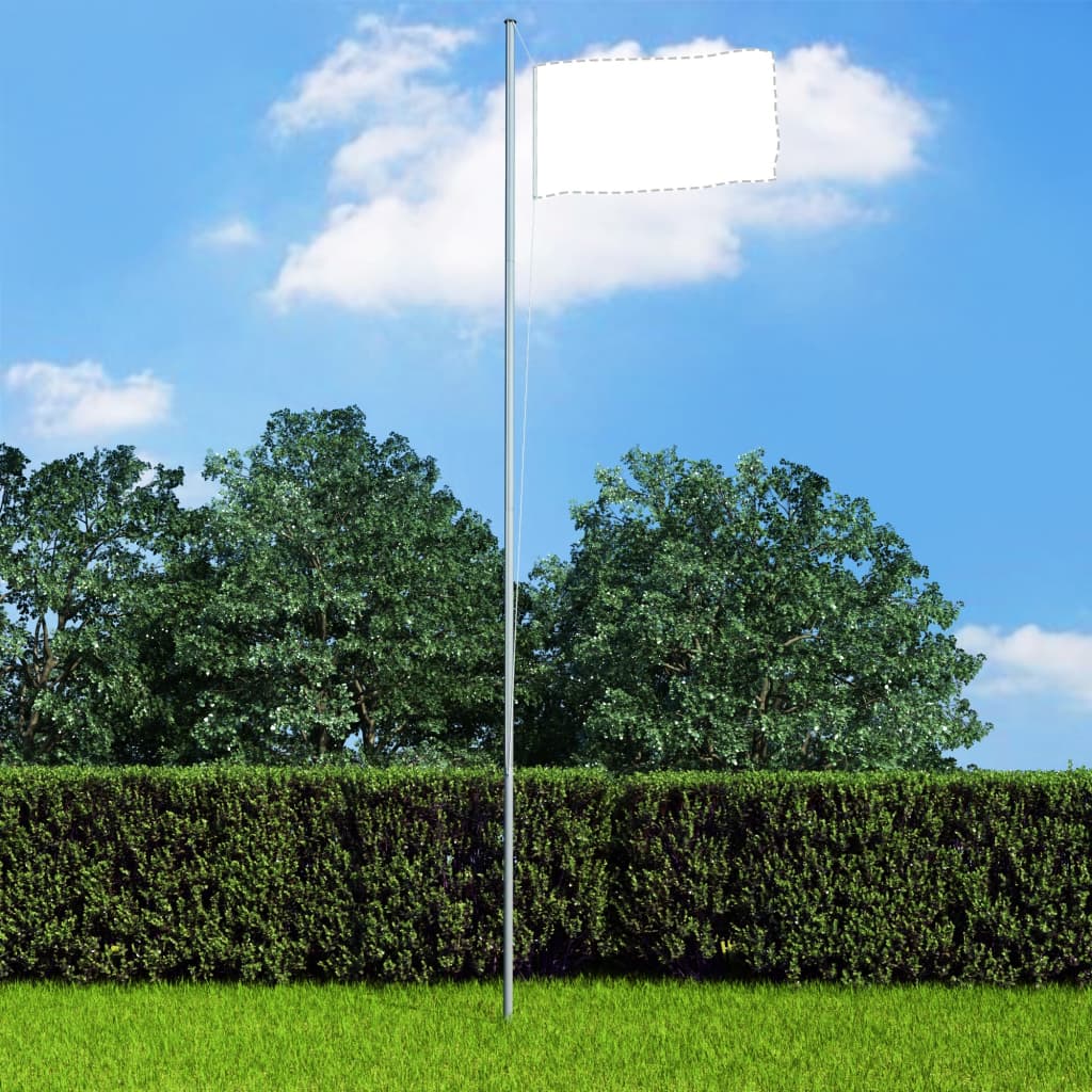 vidaXL Asta de bandera seccional de aluminio 6,2 m