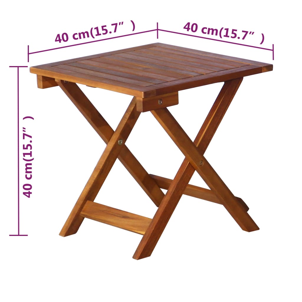 vidaXL Tumbonas 2 unidades con mesa y cojines madera maciza de acacia