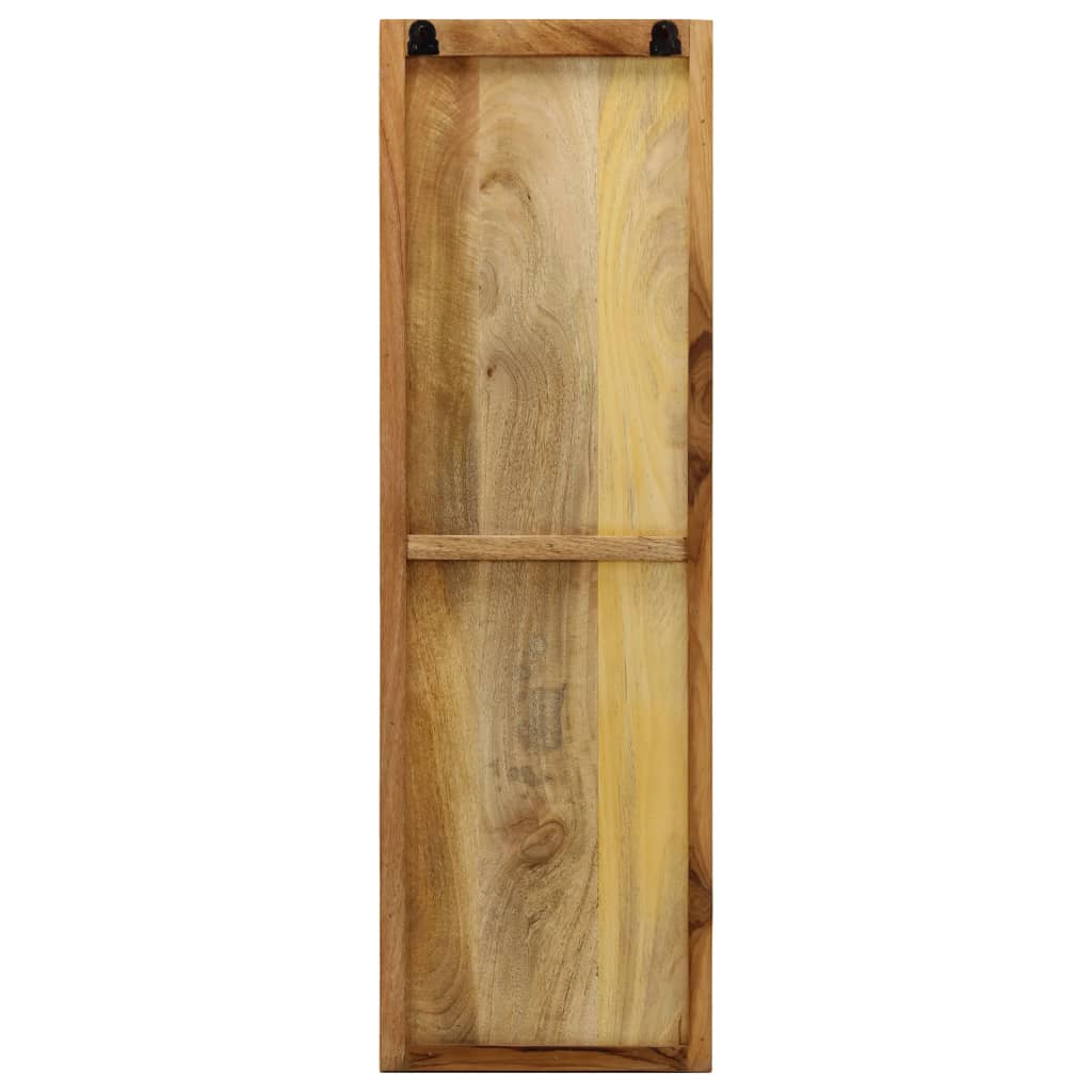 vidaXL Percheros de pared 2 uds madera maciza de mango 36x110x3 cm