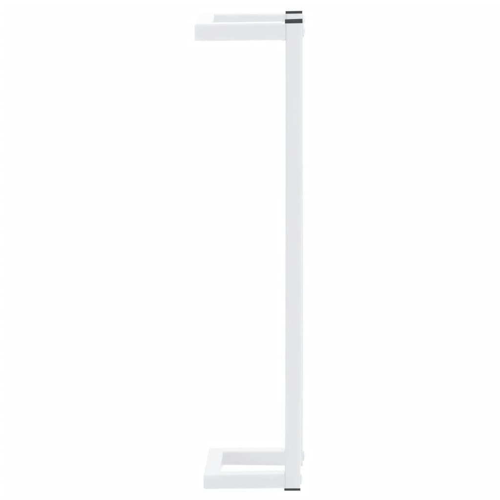 vidaXL Toallero de acero blanco 12,5x12,5x60 cm