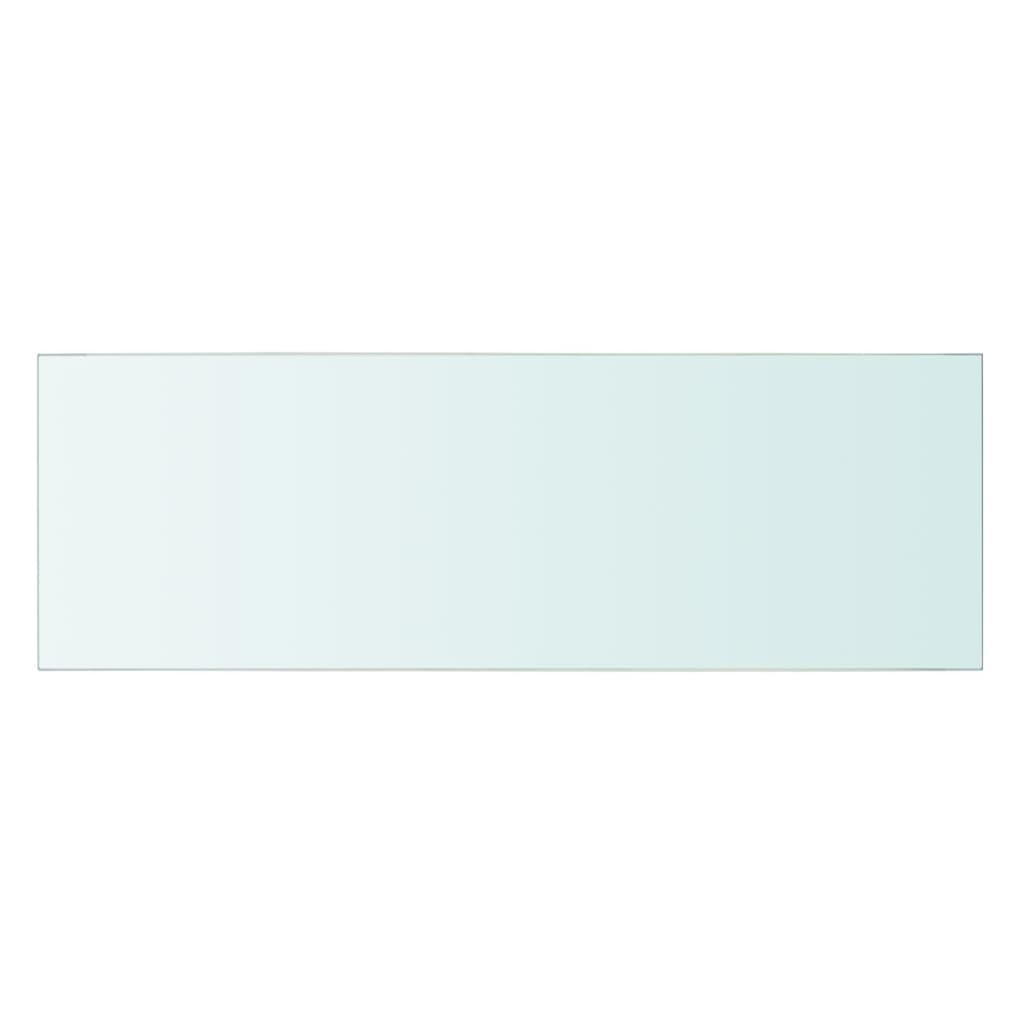 vidaXL Panel de estante vidrio claro 60x20 cm