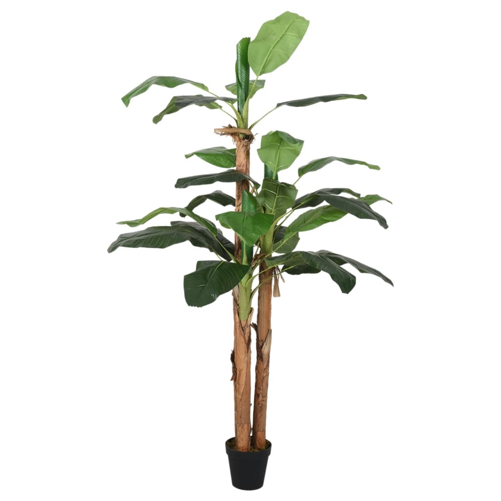 vidaXL Árbol de plátano artificial 9 hojas verde 120 cm