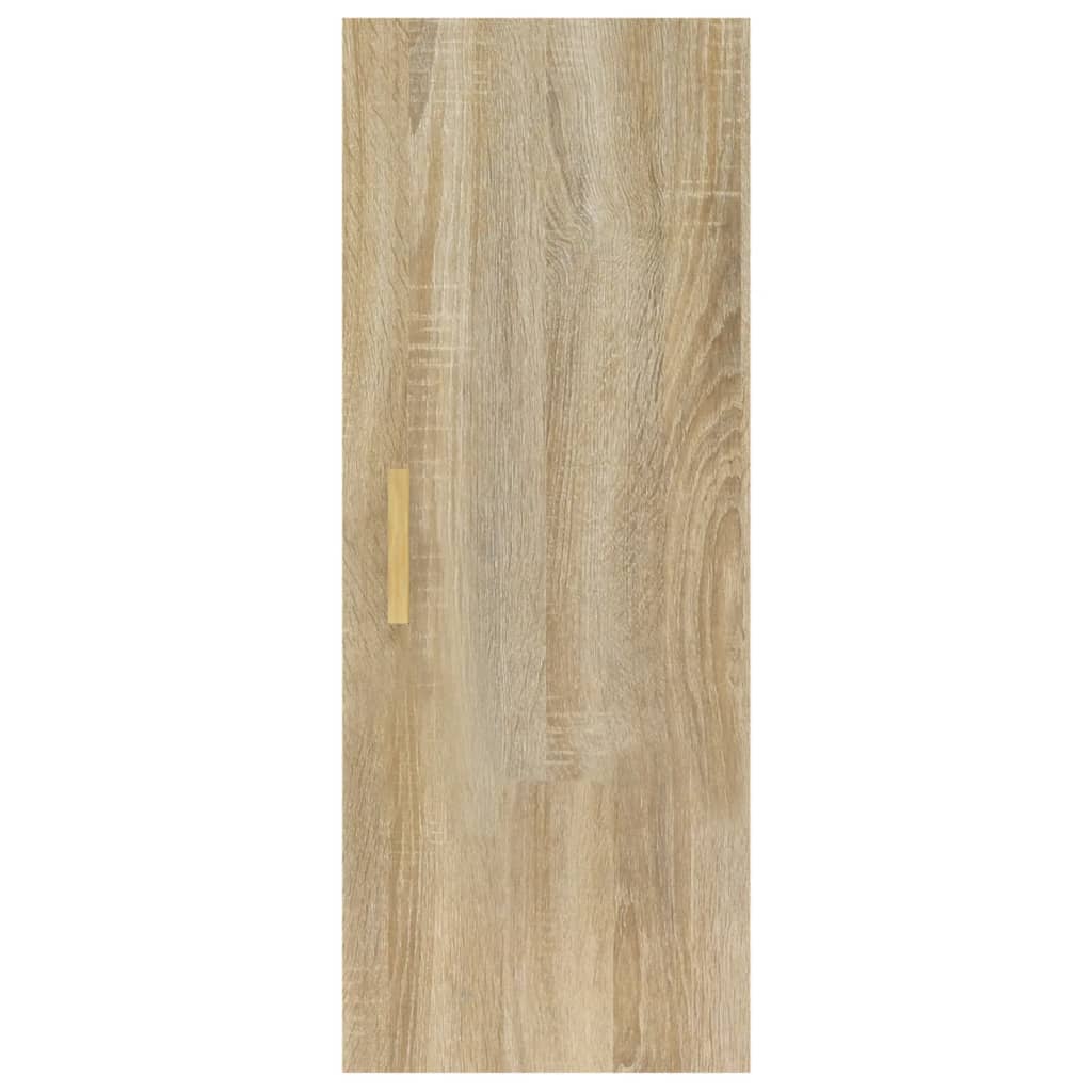 vidaXL Armario de pared madera contrachapada color roble 34,5x34x90 cm