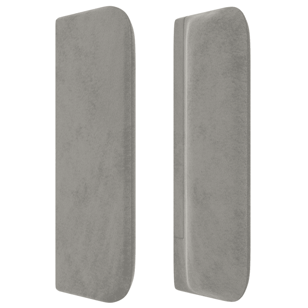 vidaXL Cama box spring con colchón terciopelo gris claro 180x200 cm
