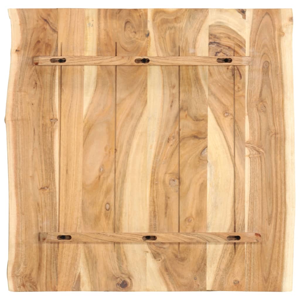 vidaXL Superficie de mesa de madera maciza de acacia 58x(50-60)x2,5 cm