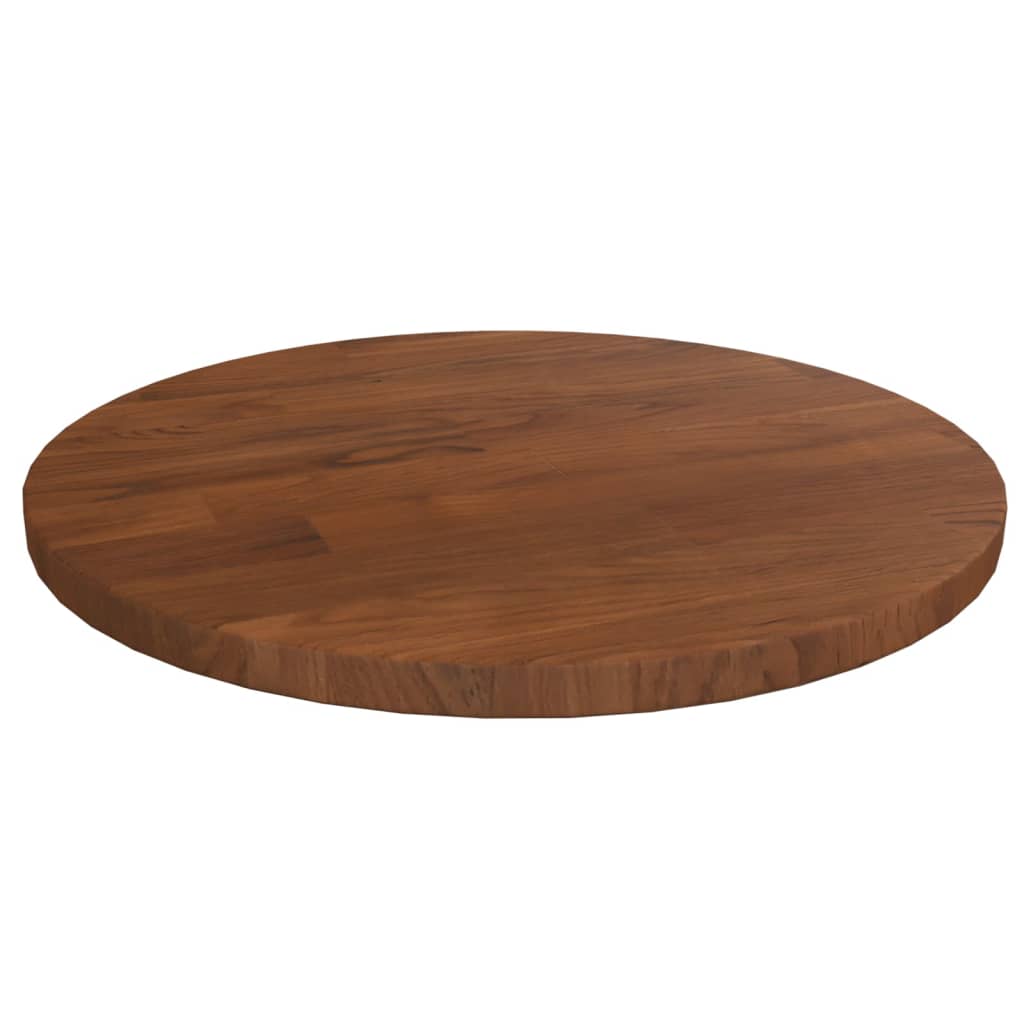 vidaXL Tablero de mesa redonda madera de roble marrón oscuro Ø30x1,5cm
