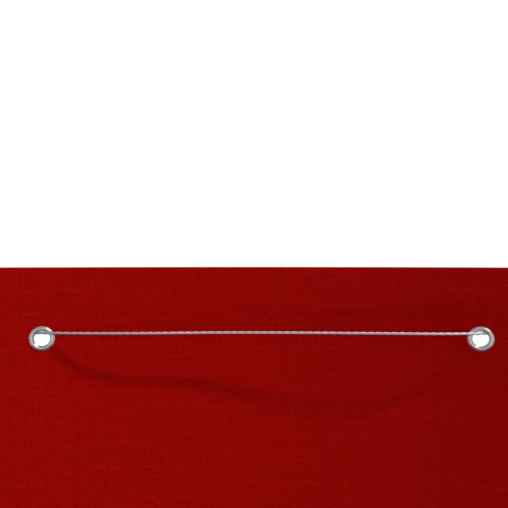 vidaXL Toldo para balcón de tela oxford rojo 100x240 cm