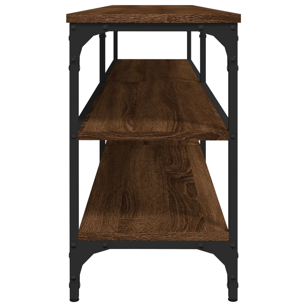 vidaXL Mueble de TV madera contrachapada roble marrón 160x30x50 cm
