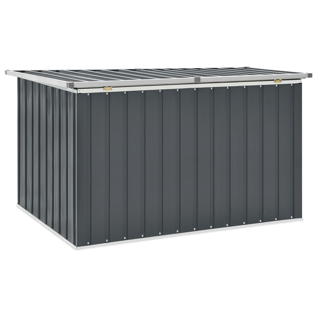 vidaXL Caja de almacenaje para jardín gris 149x99x93 cm