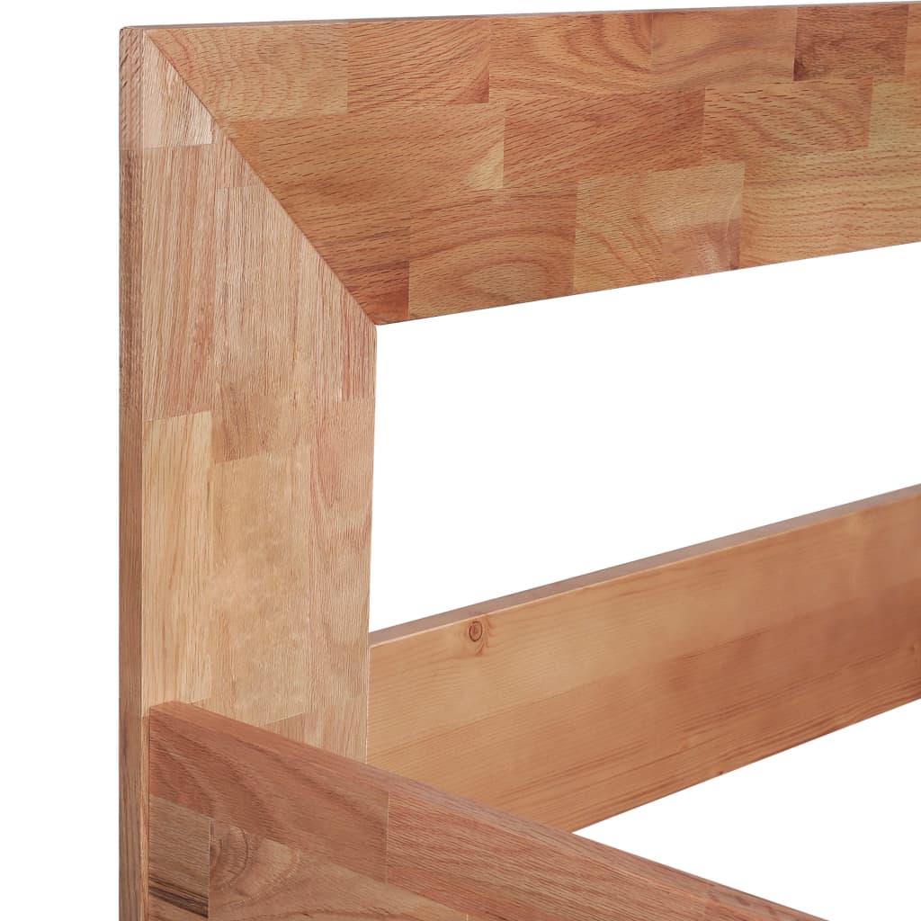 vidaXL Estructura de cama de madera maciza de roble 140x200 cm