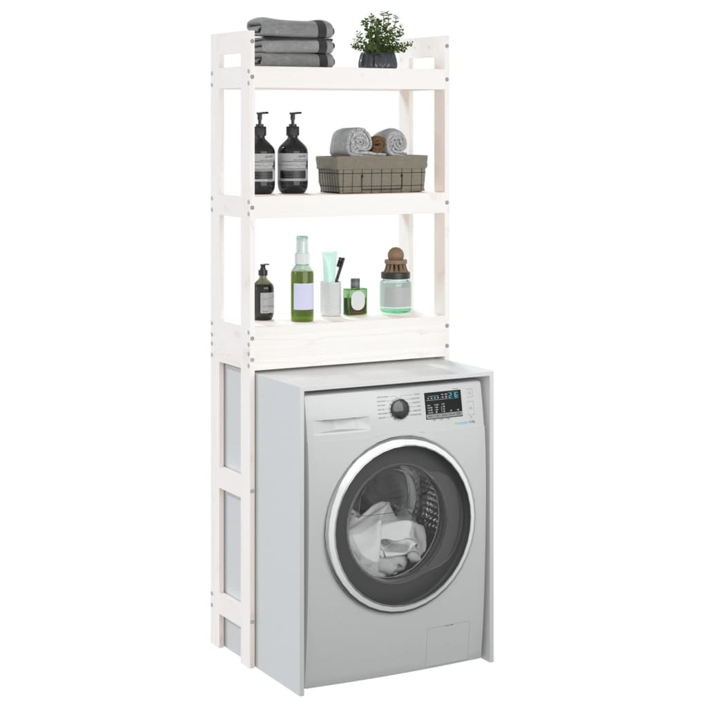 vidaXL Mueble para lavadora madera de ingeniería blanco – Bechester