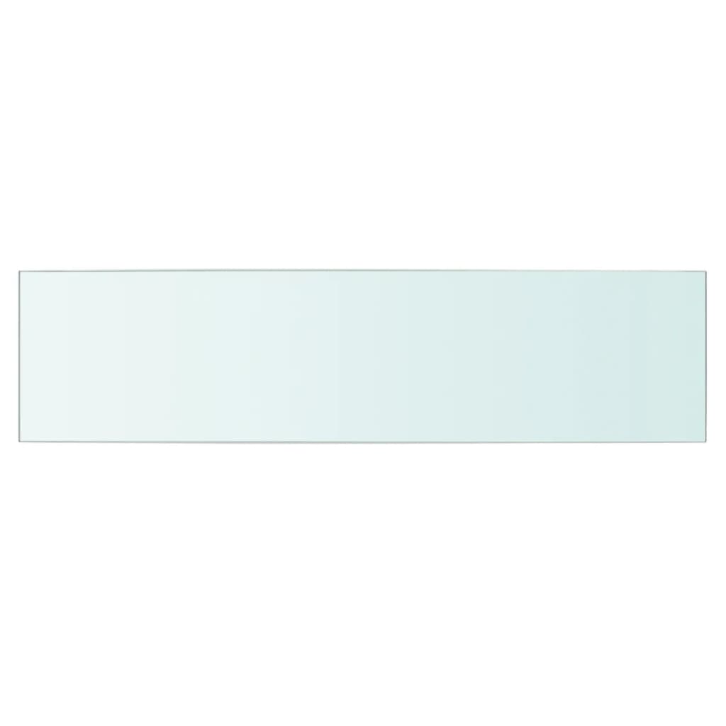 vidaXL Panel de estante vidrio claro 60x15 cm