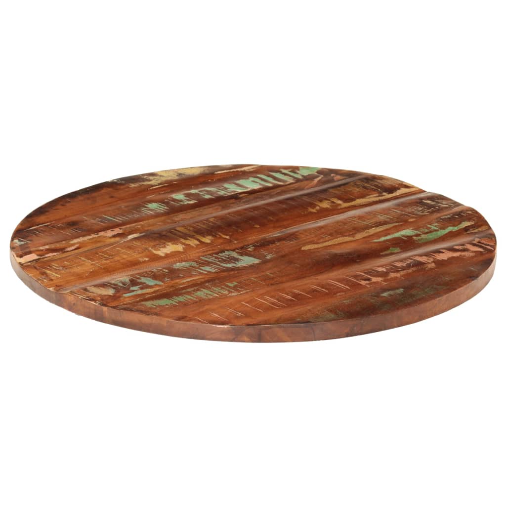 vidaXL Tablero de mesa redondo madera maciza reciclada Ø 70x1,5 cm
