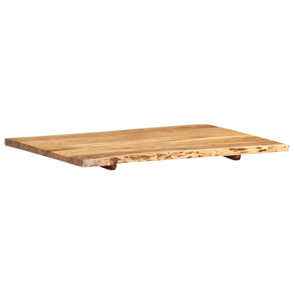vidaXL Superficie de mesa de madera maciza de acacia 80x(50-60)x2,5 cm