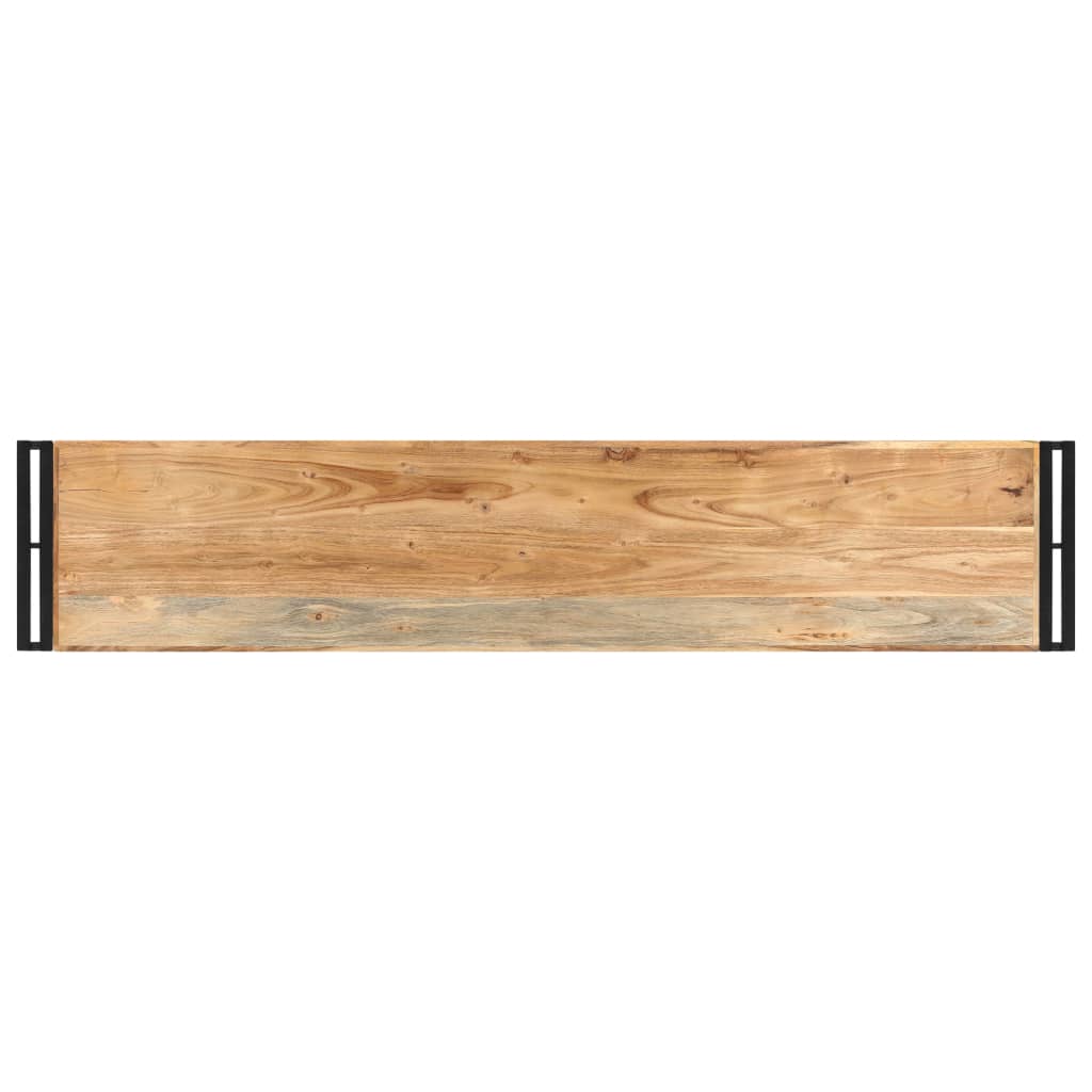 vidaXL Mesa consola de madera maciza de acacia 150x30x75 cm