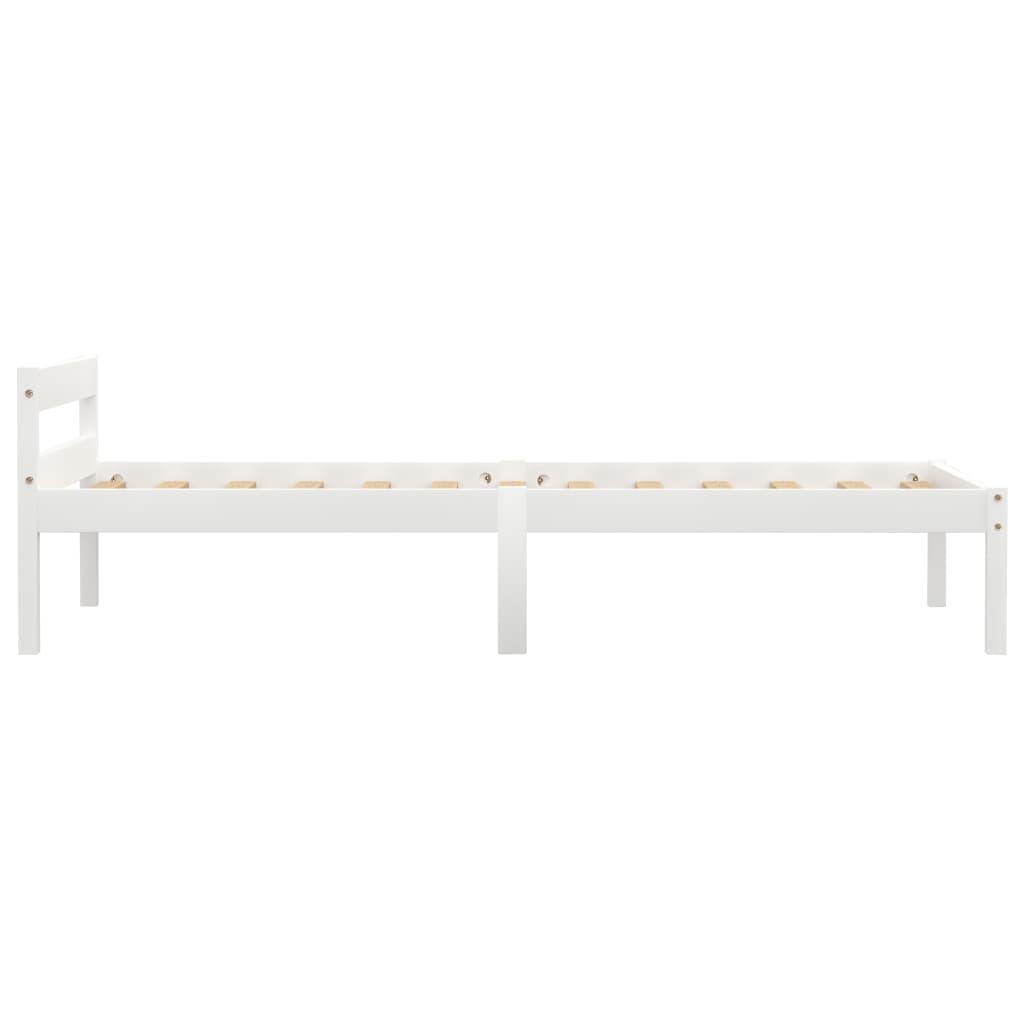 vidaXL Estructura de cama con 2 cajones madera pino blanco 90x200 cm