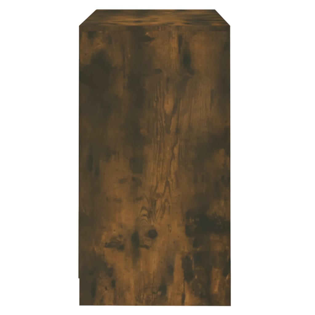 vidaXL Aparador madera contrachapada color roble ahumado 70x41x75 cm