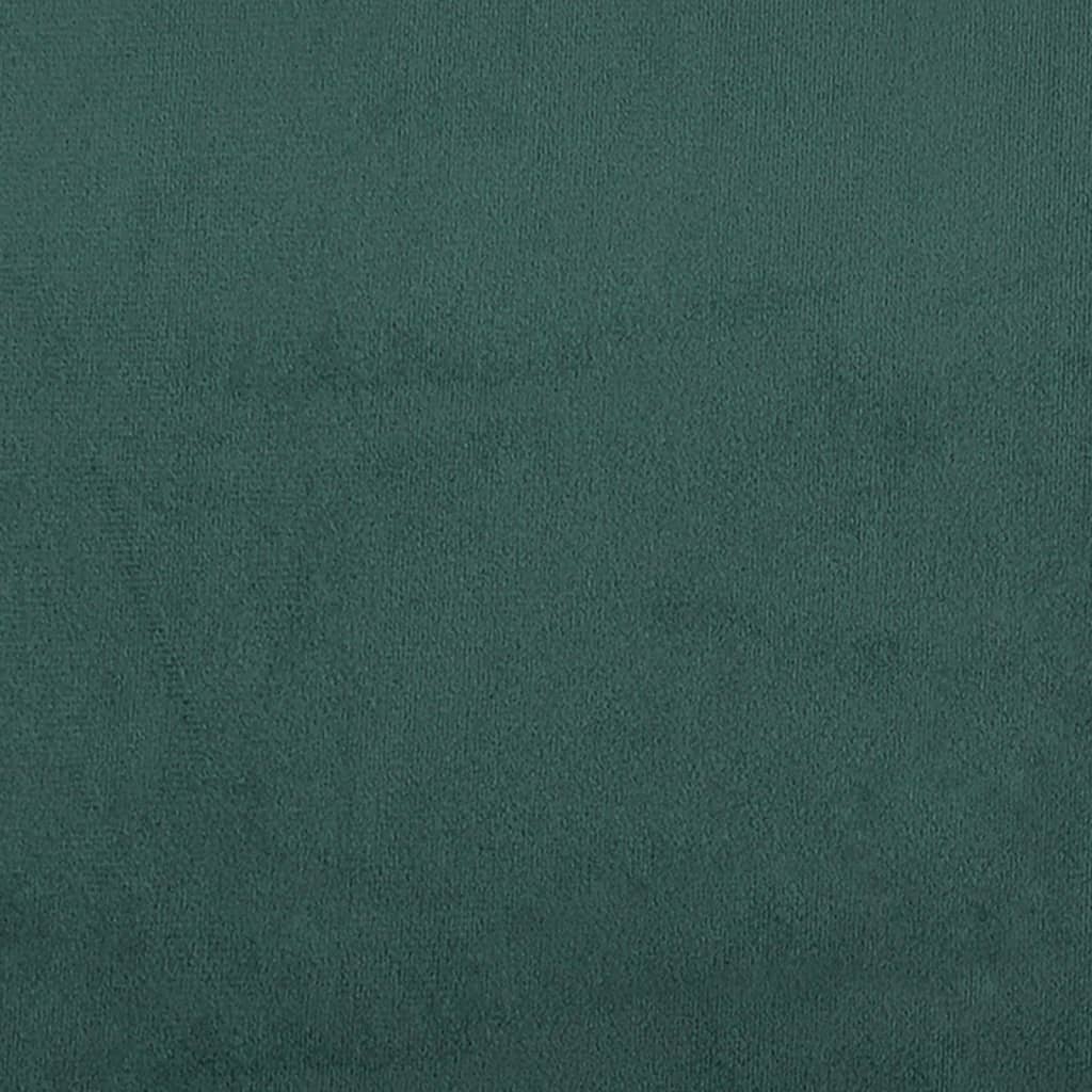 vidaXL Reposapiés de terciopelo verde oscuro 60x50x41 cm