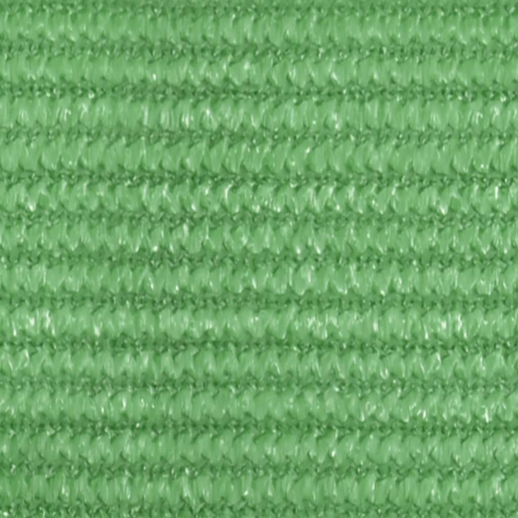 vidaXL Toldo de vela HDPE verde claro 160 g/m² 3/4x3 m