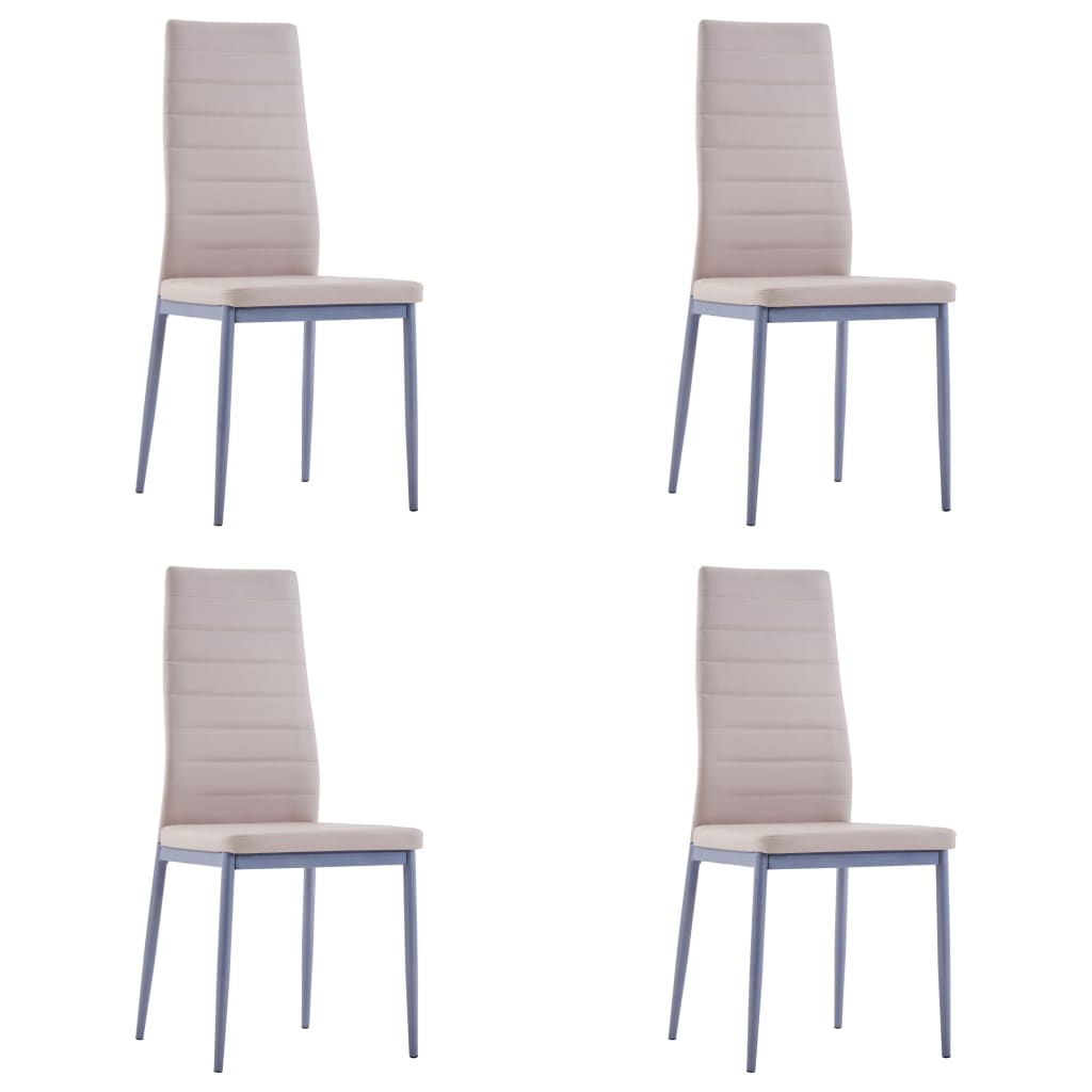 vidaXL Conjunto de mesa y sillas de comedor 5 piezas color capuchino