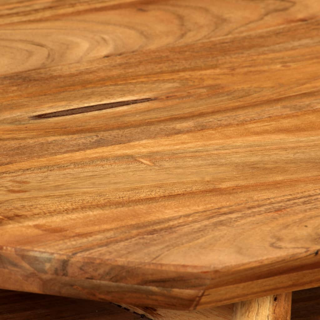 vidaXL Mesa consola de madera maciza de acacia 100x35x75 cm