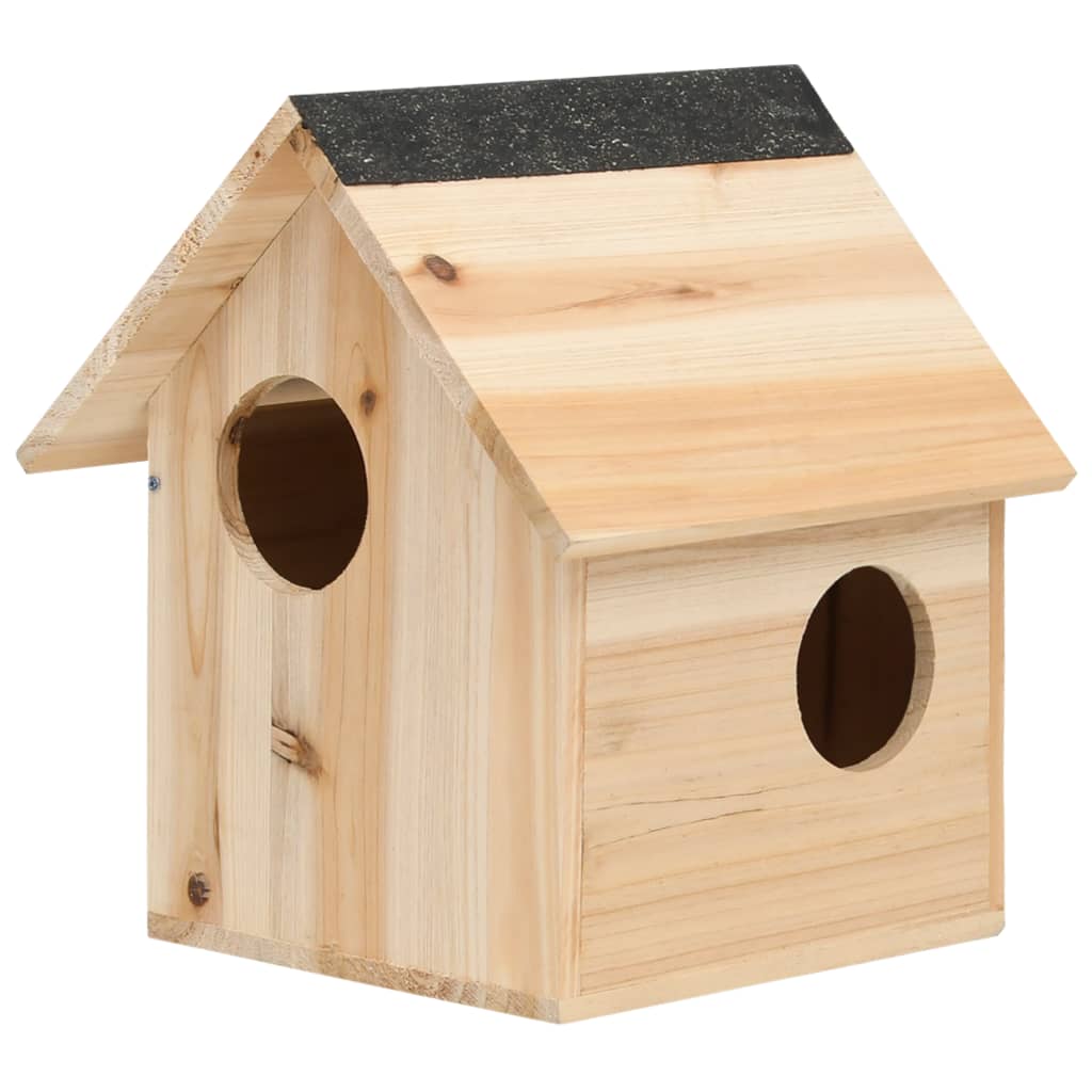 vidaXL Casa para ardillas madera maciza de abeto 26x25x29 cm