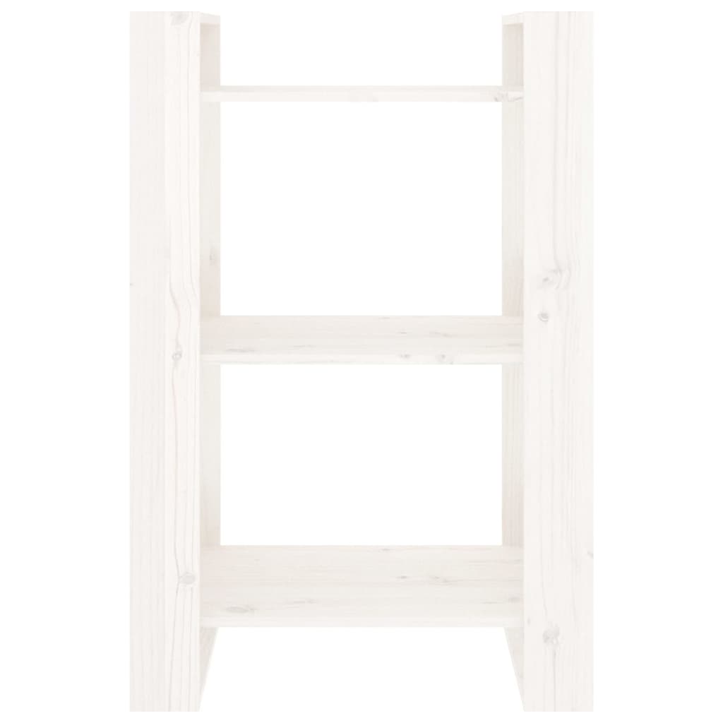 vidaXL Estantería/divisor de espacios madera pino blanco 60x35x91 cm