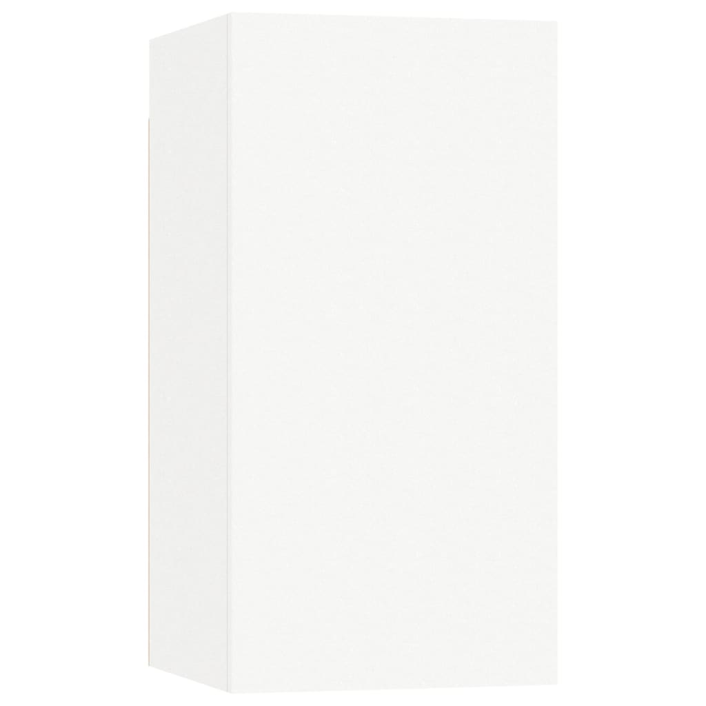 vidaXL Muebles para TV 2 uds madera contrachapada blanco 30,5x30x60 cm
