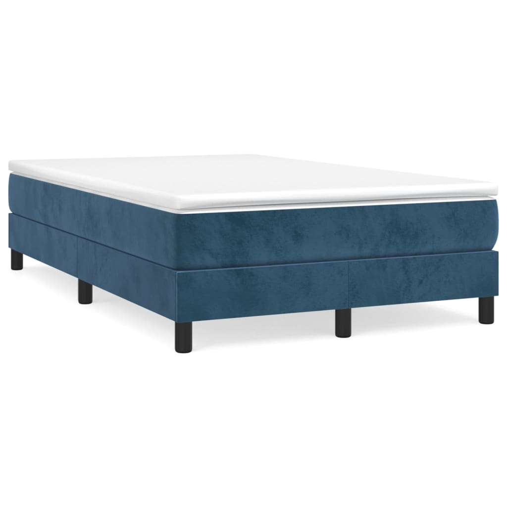 vidaXL Estructura de cama de terciopelo azul 120x200 cm