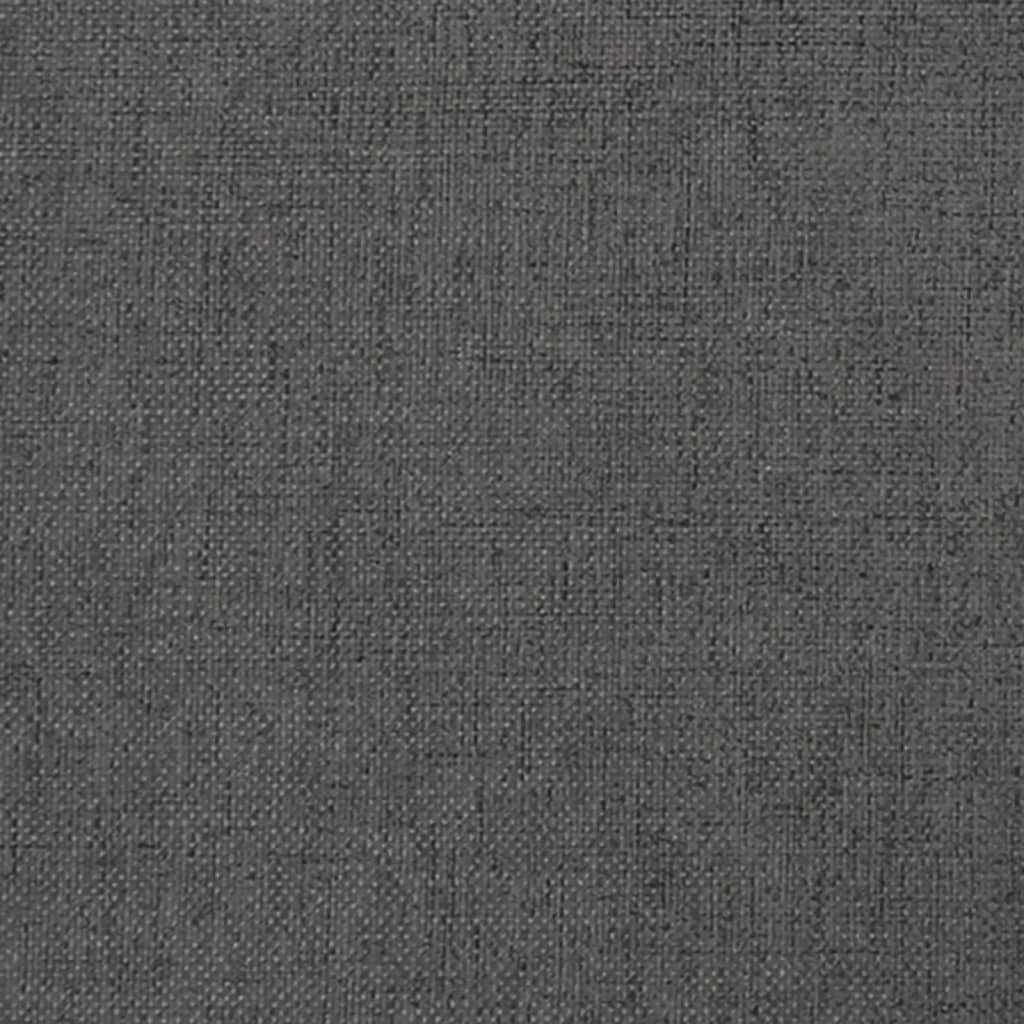 vidaXL Taburete de tela gris oscuro 78x56x32 cm