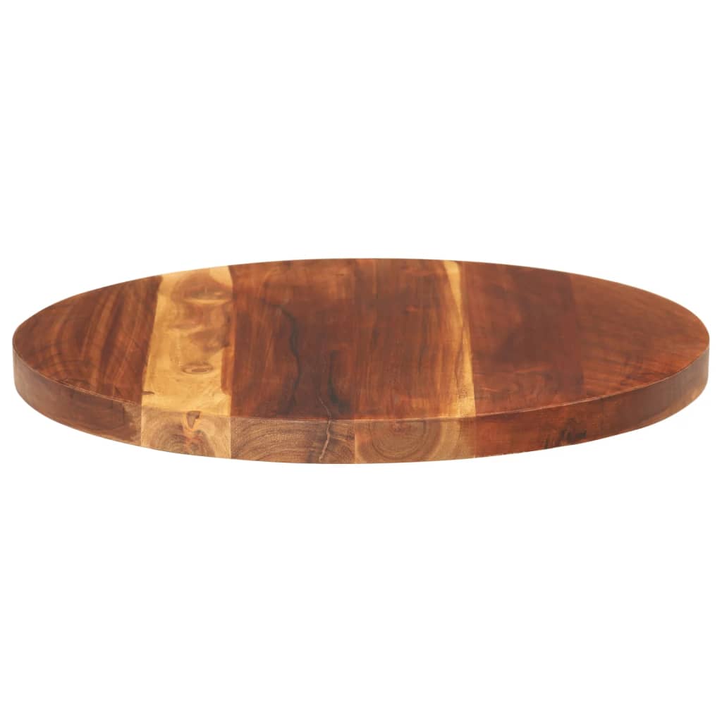 vidaXL Tablero de mesa redonda madera maciza de acacia 25-27 mm 40 cm