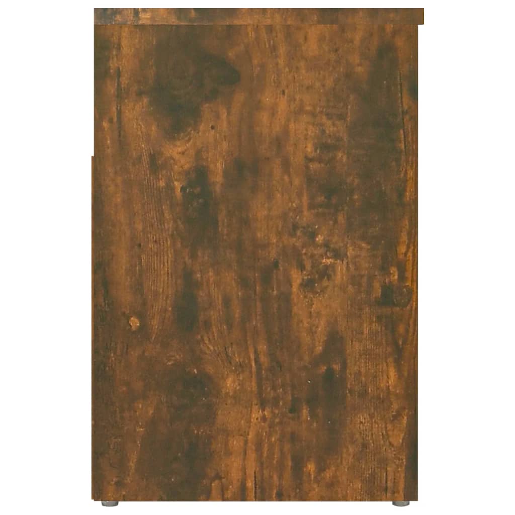 vidaXL Banco zapatero madera contrachapada roble ahumado 60x30x45 cm