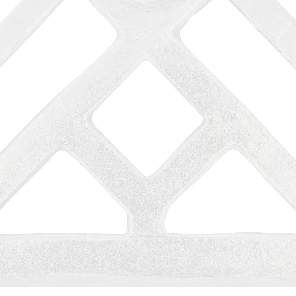 vidaXL Base de sombrilla de hierro fundido blanco 44x44x31 cm