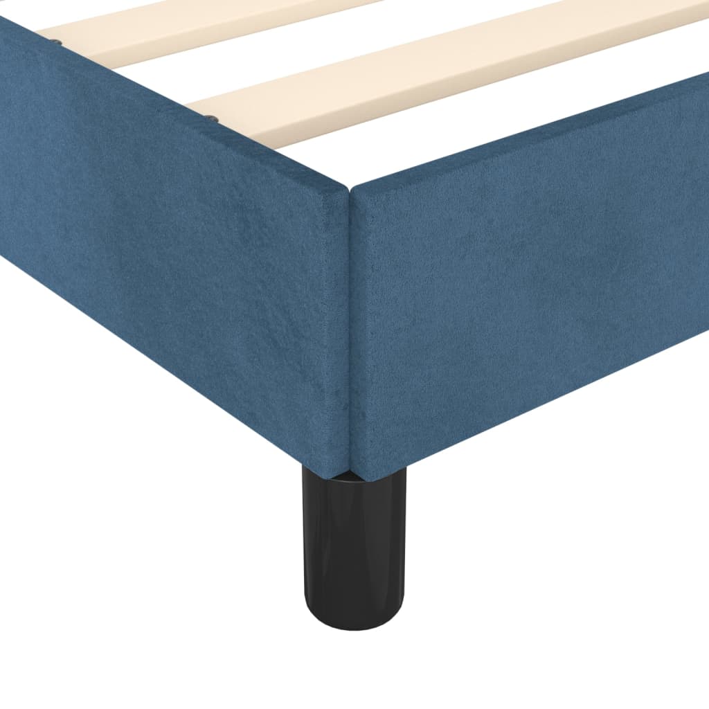 vidaXL Estructura de cama de terciopelo azul 160x200 cm