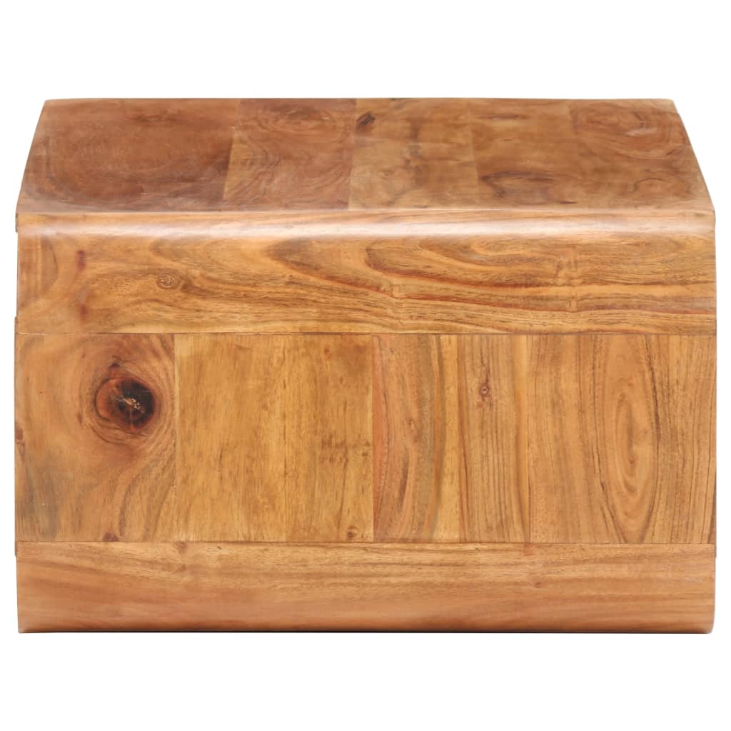 vidaXL Mesa de centro de madera maciza de acacia 90x50x30 cm
