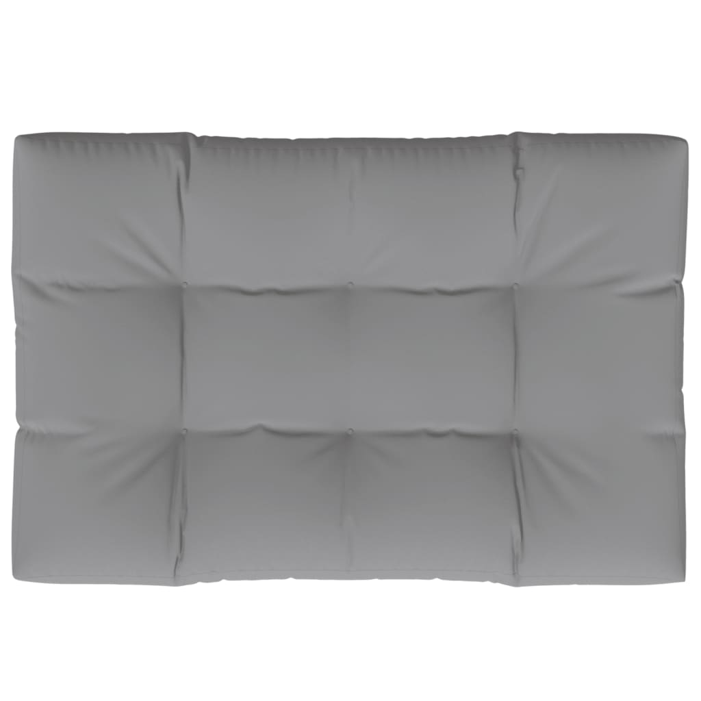 vidaXL Cojín para muebles de palets tela gris 120x80x12 cm