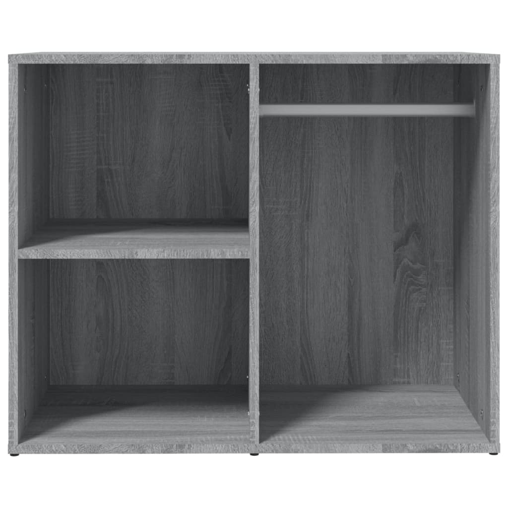 vidaXL Mueble vestidor madera contrachapada gris Sonoma 80x40x65 cm