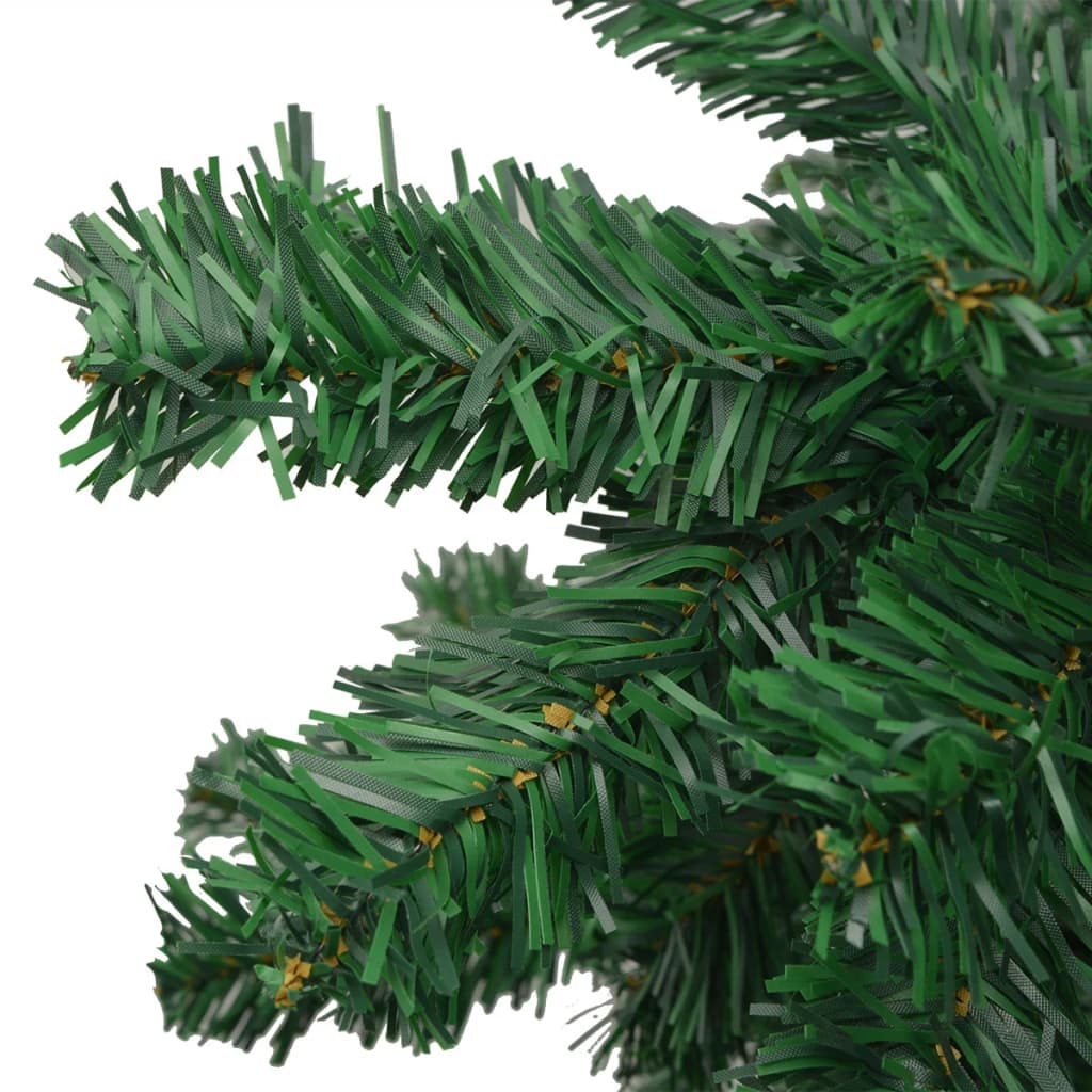 vidaXL Árbol de Navidad artificial con LEDs verde 240 cm 910 ramas