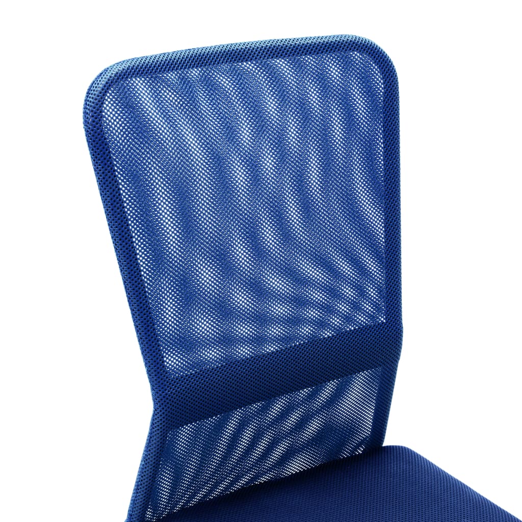vidaXL Silla de oficina de tela de malla azul 44x52x100 cm
