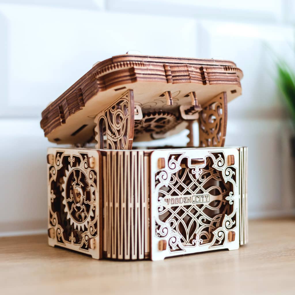 WOODEN CITY Kit de maqueta de caja misteriosa de madera