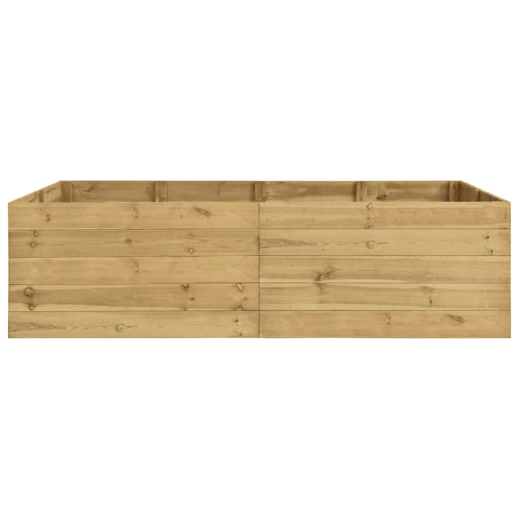 vidaXL Arriate de madera de pino impregnada 200x150x54 cm
