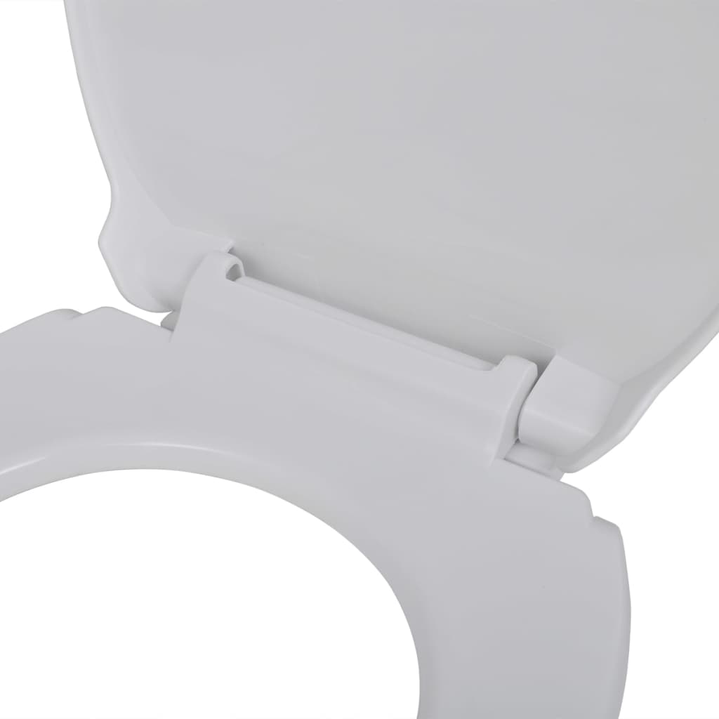 vidaXL Tapa y asiento de váter con cierre suave ovalado blanco
