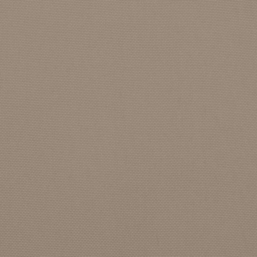 vidaXL Cojín para sofá de palets de tela gris taupé 70x70x12 cm