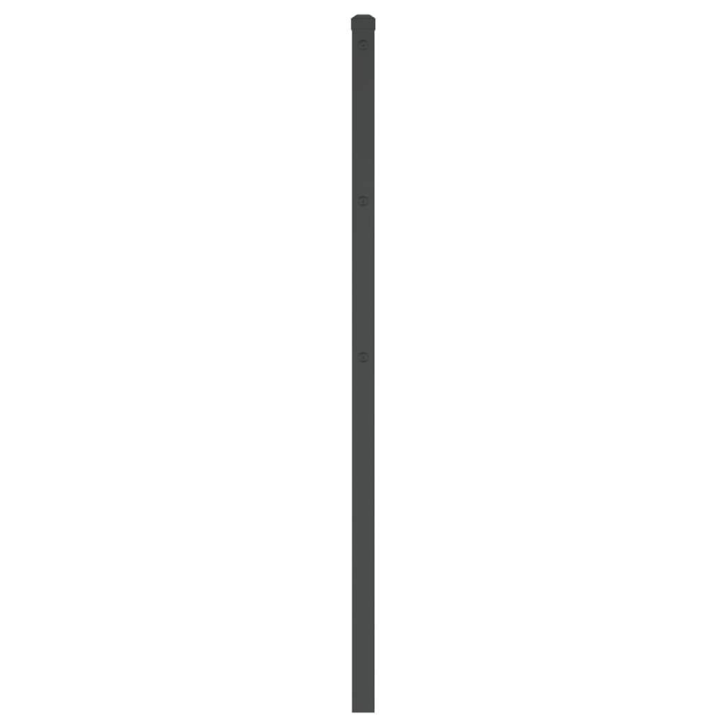 vidaXL Cabecero de metal negro 135 cm