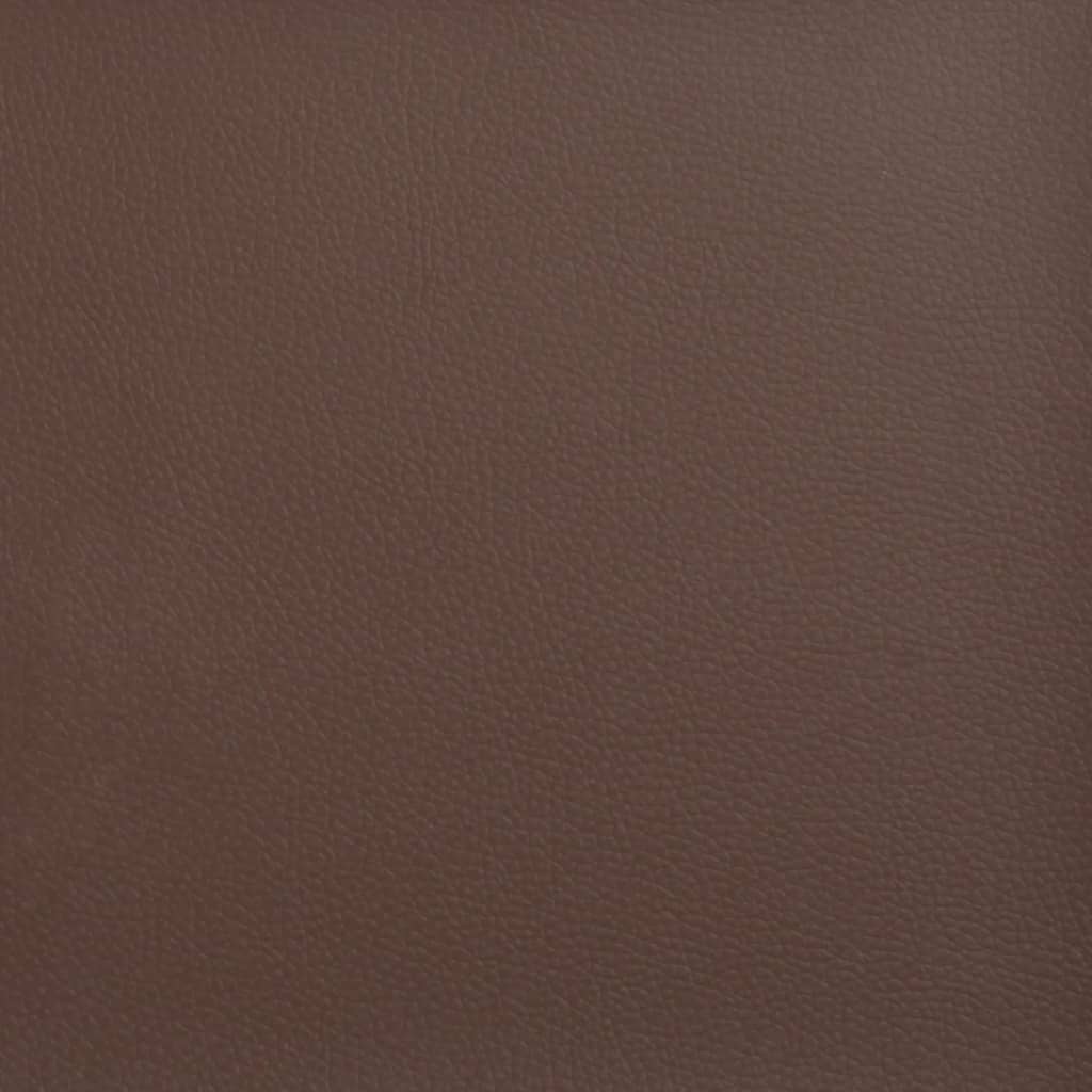 vidaXL Sillón cuero sintético marrón 60 cm