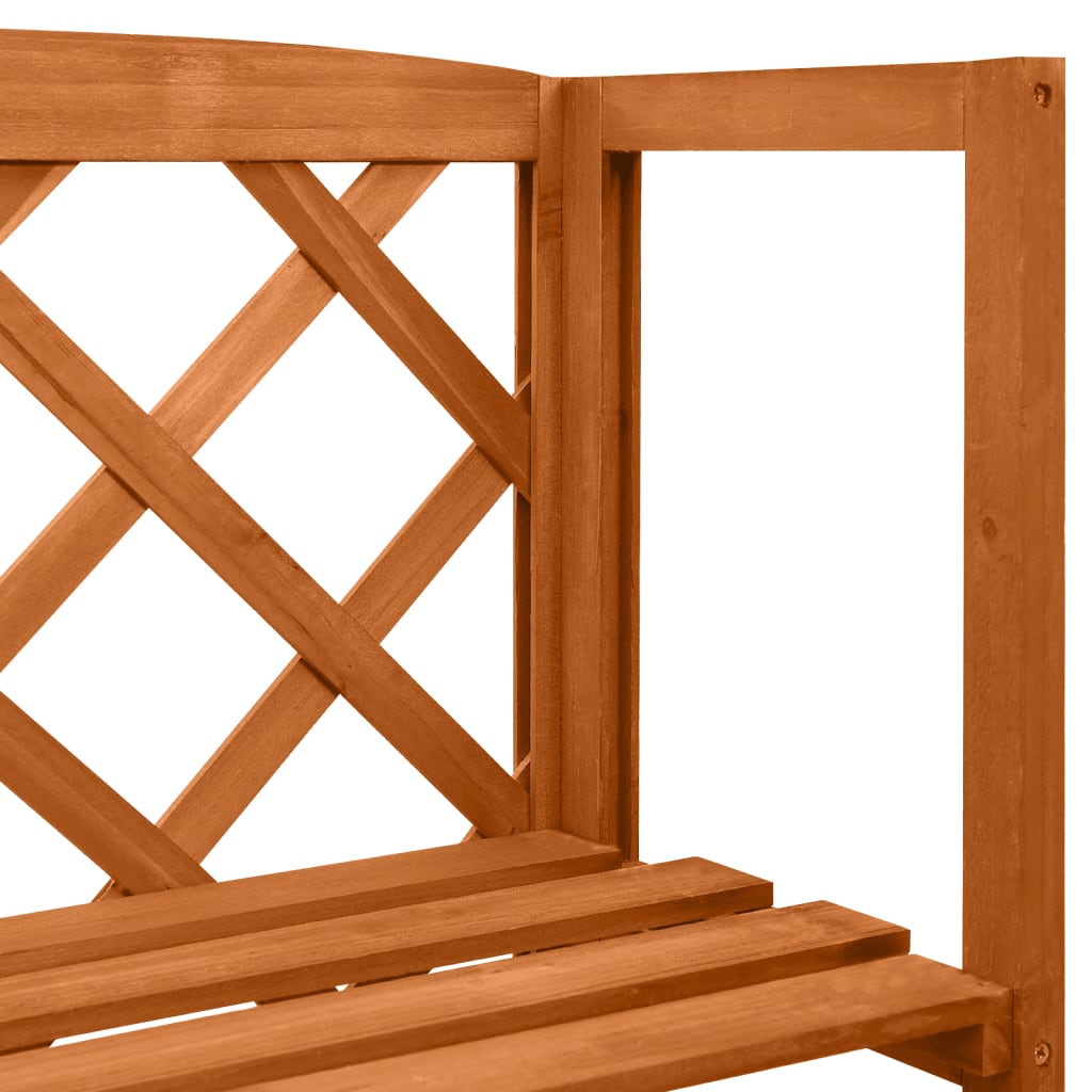 vidaXL Enrejado con estantes madera maciza de abeto 55x30x140 cm