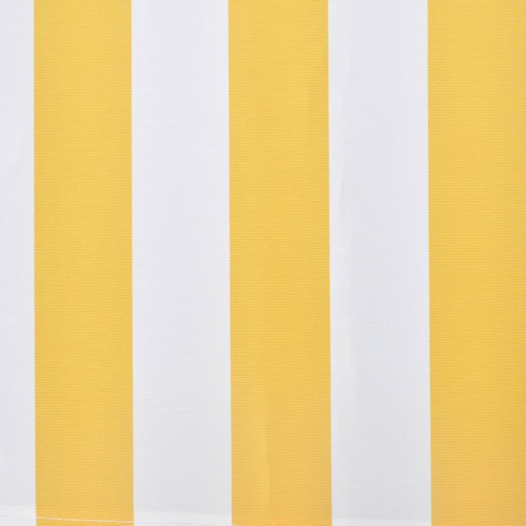 vidaXL Toldo plegable de 300 cm amarillo y blanco
